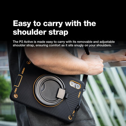 AGM PAD P2 Active Rugged Android 14 Tablet with Case, Waterproof & Drop-Proof, Widevine L1 & GMS Certified, 11" 90Hz FHD 480 NITS Display, MTK G99, 8000 mAh, 16(8+8) + 256GB[TF 2TB], GPS, Compass, OTG