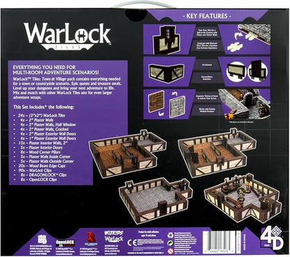 WizKids Warlock Tiles: Base Set – Town &amp Village