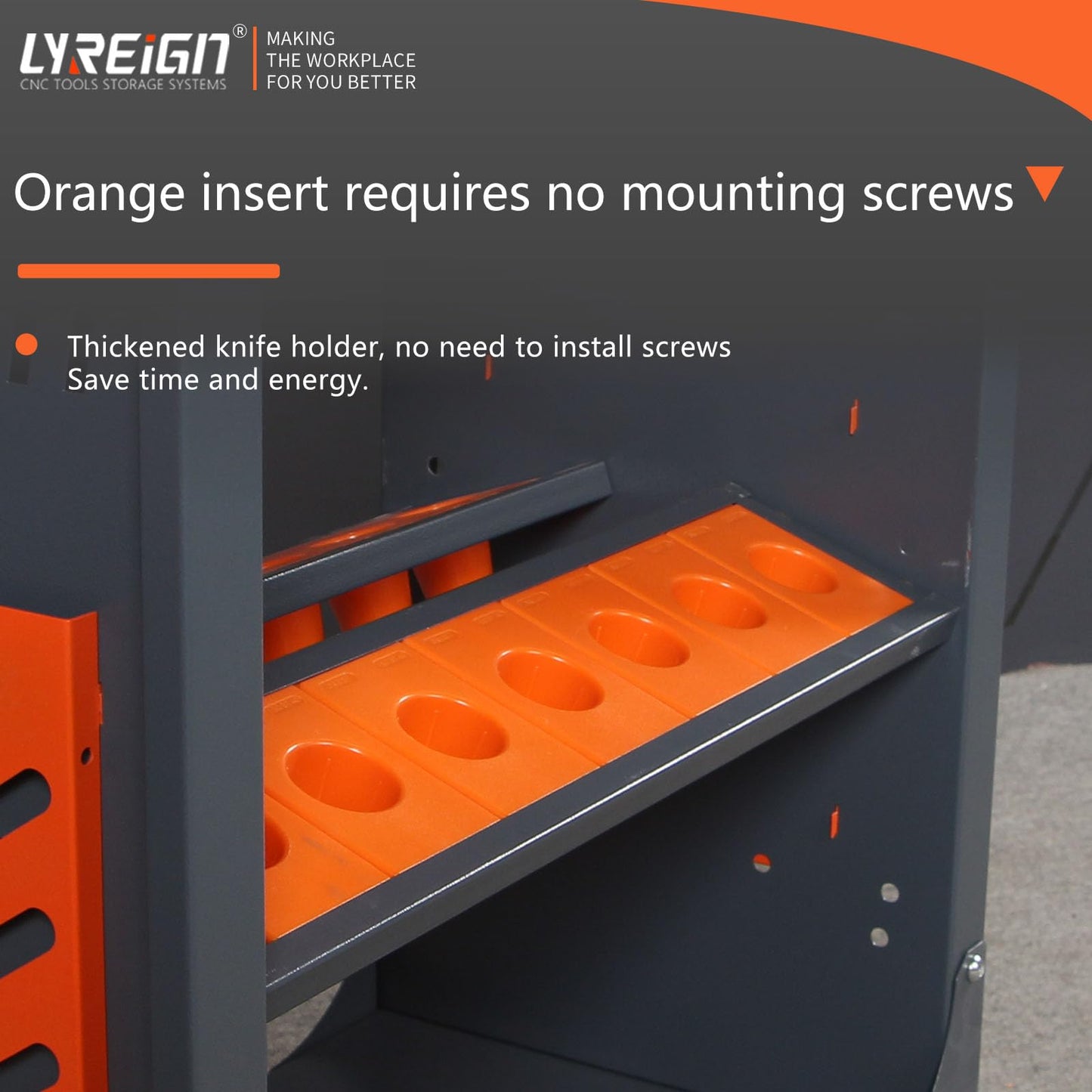 LYREIGN BT50 CNC Tool Holder Transfer Cart, Multi-Function Workshop Trolley with Wheels, Tool Holder Station for Storehouse, Factory, Garage