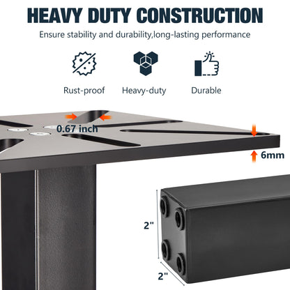 Krimocy Bench Grinder Stand, Mount Vise and Grinder Stand Pedestal with 9.85" x 8.66" Mounting Plate, Compatible with Most Bench Grinders