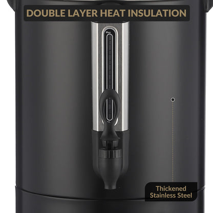 MOVECOM 120 Cups Coffee Urn Hot Water Urn,18L/4.8 Gal Large Stainless Steel Commercial Coffee Maker with Double Wall Insulation, Electric Hot Beverage Dispenser for Buffet Party Catering,Weddings