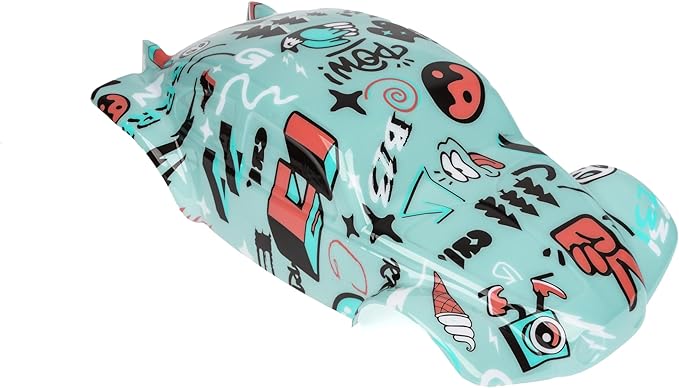 SummitLink Custom Body Compatible for 1/10 1/8 Scale RC Car or Truck (Truck not Included) (Graffiti Blue)