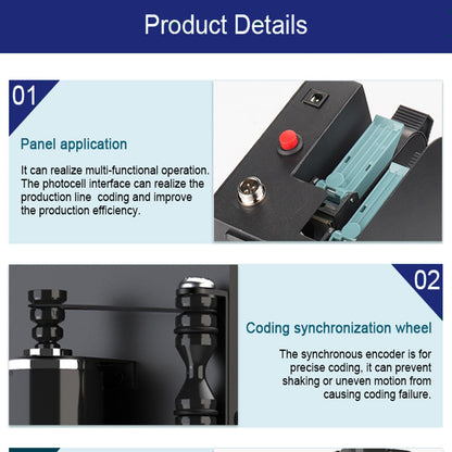 Dual Nozzle Handheld Inkjet Printer E50, 2"/50.8mm Print Height, Support 2 Color Printing, with 4.3" Touch Screen & 2pcs Original Fast-Drying Ink Large Charater Date Coding Machine for Any Surface
