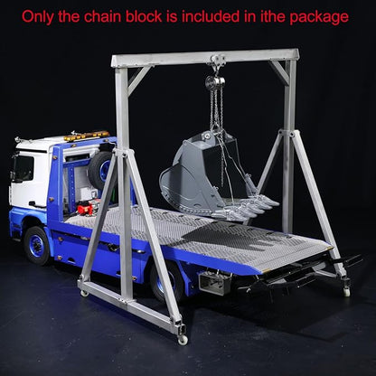 TOUCAN RC HOBBY US in Stock JDM Metal Chain LiftBlock Tackle Hoist Heavy Duty Load for 1/10 RC Gantry Crane