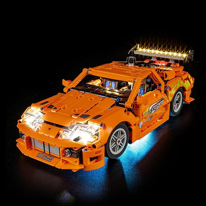 LED Light Kit for Lego 42204 Fast and Furious Supra-MK4 Set Compatible with Lego 42204 Building Blocks Model(Not Include Blocks Set)