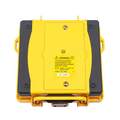 Ideal Electrical 3-Pole Ground Resistance Tester, Auto-Ranging Earth Voltage & Ground Rod Measurement, Non-GFCI Tripping Design, Zero-Ohm Adjust, Data Hold, Hard Case, Leads & Electrodes