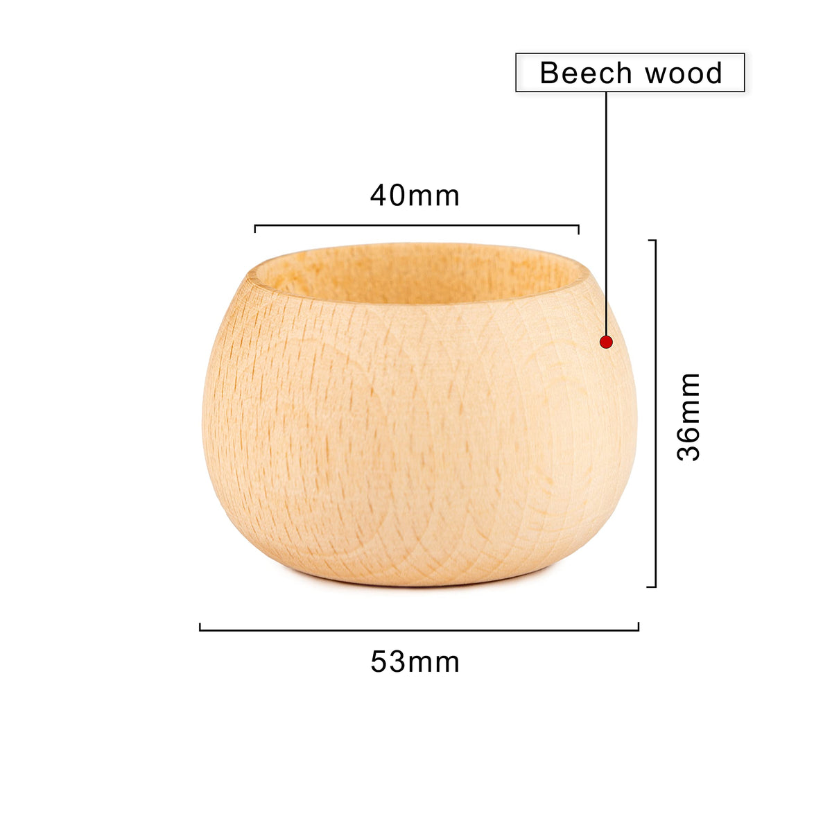 Woodvio - Handmade Wooden Candle Holders for votives and Tea Lights Candles, Set of 6