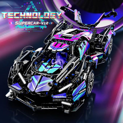 Mesiondy Sports Car Building Blocks Toys Boys1:14 MOC Building Set Raceing Car ModelConstruction Toy for AdultsCars for Boys Age 6 7 8 9 Years Kids