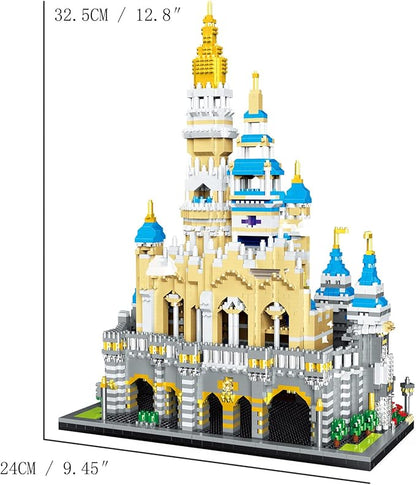 Fairyland Castle Building Blocks Set (5297Pcs) European Architecture Model Educational Toys Micro Bricks for Kids Adults