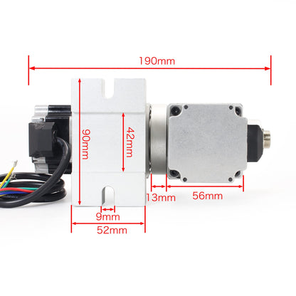 CNCTOPBAOS Rotation 5th Axis Rotary Table,CNC 4th Axis A Axis B C Axis Dividing Head,Waterproof Nema23 Stepper Motor,No Backlash Harmonic Reducer Gearbox 50:1 for CNC Router Engraving Milling Machine