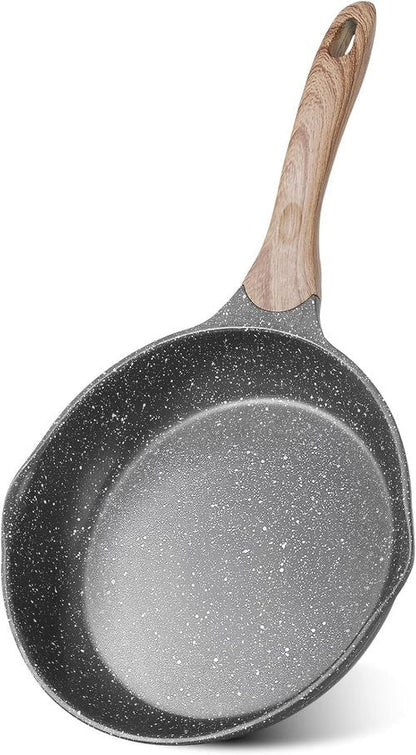 JEETEE 8-Inch Nonstick Frying Pan - Versatile Omelette Skillet with Soft Touch Handle | Induction Compatible