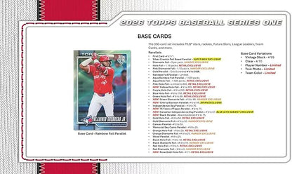 MLB 2026 TOPPS Series 1 Baseball MEGA Box