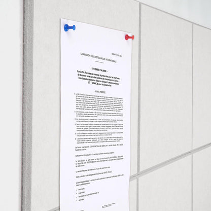 Large Cork Board Alternative 48" X 36" Bulletin Board - 12 Pack Removable Felt Wall Tiles with 30 pushpins, Large Cork Boards for Walls Cork Board for Office Pin Board Tack Board - Warm White