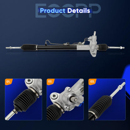 ECCPP Hydraulic Complete Power Steering Rack and Pinion Assembly For Honda CR-V 2.0L l4 1997-2001 New, Direct-fit, Durable