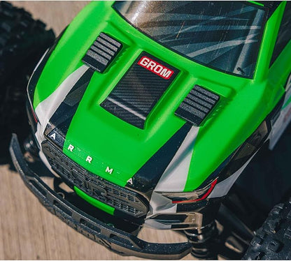ARRMA RC Truck 1/18 Granite GROM MEGA 380 Brushed 4X4 Monster Truck RTR with Battery &amp Charger Green ARA2102T3