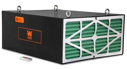 WEN AF1270 4.2-Amp 3-Speed Remote-Controlled Industrial-Strength Air Filtration System (750/950/1270 CFM) , Black