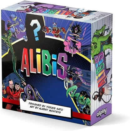 Allplay Alibis Board Game | Whodunit Word Association &amp Deduction Party Game | 4-8 Players 20-30 Min Playtime Social Mystery Game