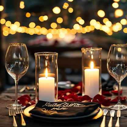 Mavelune 36-Pack White Pillar Candles with Glass Cylinder Vases - Elegant Tall Candle Holders for Weddings, Events, and Home Décor Centerpieces (36)