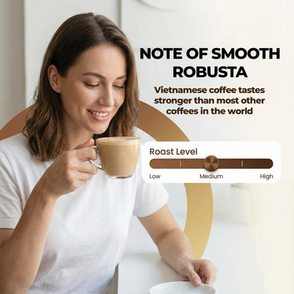 Vinacafe Instant Coffee Packets 3 in 1 Authentic Vietnamese Taste, Balanced Medium Roast Coffee Mix for Quick Preparation at Home, Office or Travel, Single Serve Sachets (Pack of 4 | 20 Sachets Per Bag)