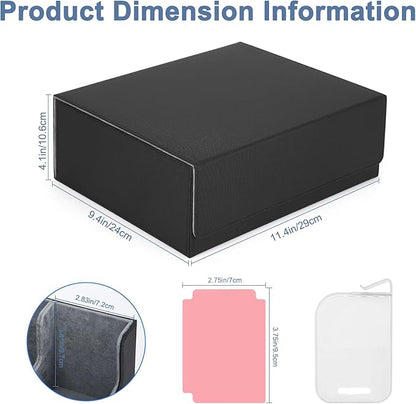 Card Deck Case for Trading Cards 1800+ MTG Card Storage Box Leather Magnetic Closure Storage Box for Magic Commander MTG YuGiOh PKM and Sports Cards