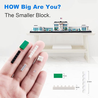 Architecture Series Mini Bricks for Adults and TeensUS Capital White House Construction SetMicro Blocks Set3520 PCSLandmark Model