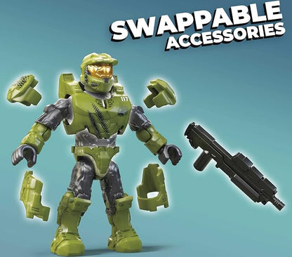 MEGA Halo Infinite Toy Building Set UNSC Wasp Onslaught Aircraft with 406 Pieces 4 Poseable Action Figures and Accessories for Collectors