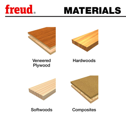 Freud 75-510: 1/2" (dia.) Chipbreaker Up Spiral Bit with 1/2" shank, 1-5/8" carbide height