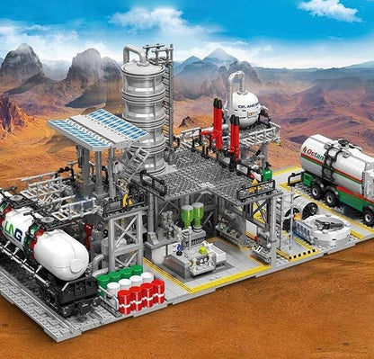 General Jim's Chemical Laboratory Streetview City Modular Building Block Brick MOC Model or Playset with Accessories for Teens or Adults.