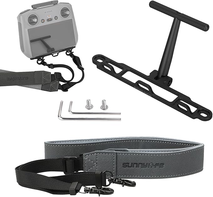 for DJI Remote Controller Bracket with Controller Lanyard Neck Strap 3 Hook Aluminum Alloy Bracket for DJI Flip Mini 4 Pro Air 3 Mini 3 Pro Mavic 3 Pro Accessories For Dji Rc/Rc 2