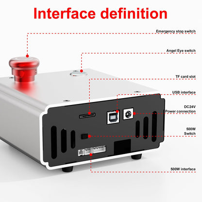 CNC400 Woodworking Engraver Desktop CNC Router 400x400mm CNC Router Machine for Wood, Acrylic, Carbon Fiber, 50mm Depth, 0.05mm Precision, GRBL Control