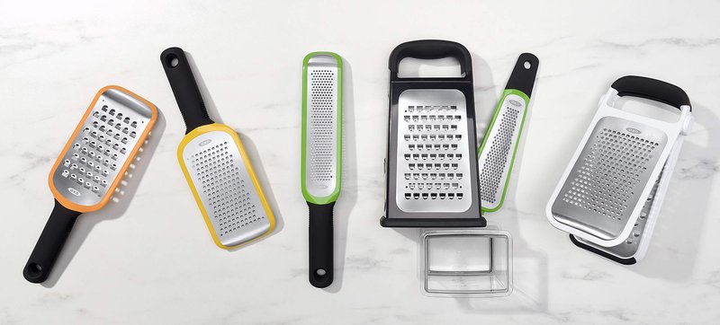 OXO Good Grips Etched Coarse Grater, Orange
