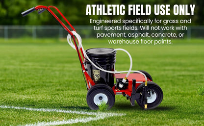 Newstripe EcoLiner Standard Battery Powered Field Striping Machine (Part# 10004483) | Field Use Only | Heavy Duty Diaphragm Pump | 12V Deep Cycle Battery | Cushioned Handles | 5-Gallon | Made in USA