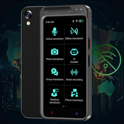 HALCONTORNO Smart Translator Device - Real Time Translation Device Two Way, Instant Portable Voice Translator for Travel Business, Traductor de Voz Instantaneo 2025, AI Translator, Offline Edition