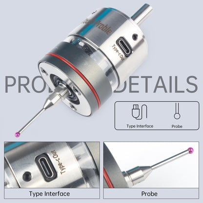 CNCTOPBAOS High Precision 3D Edge Finder 0.001mm NO,Waterproof CNC Machining Center Trigger Touch Probe,Milling Machine Automatic Find Center Position Locator,XYZ Coordinate Tool Setter Measuring+Tip