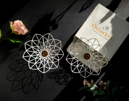Oshadow Lotus Candle Holder - Cute Boho Decor for Taper Candles & Coffee Table