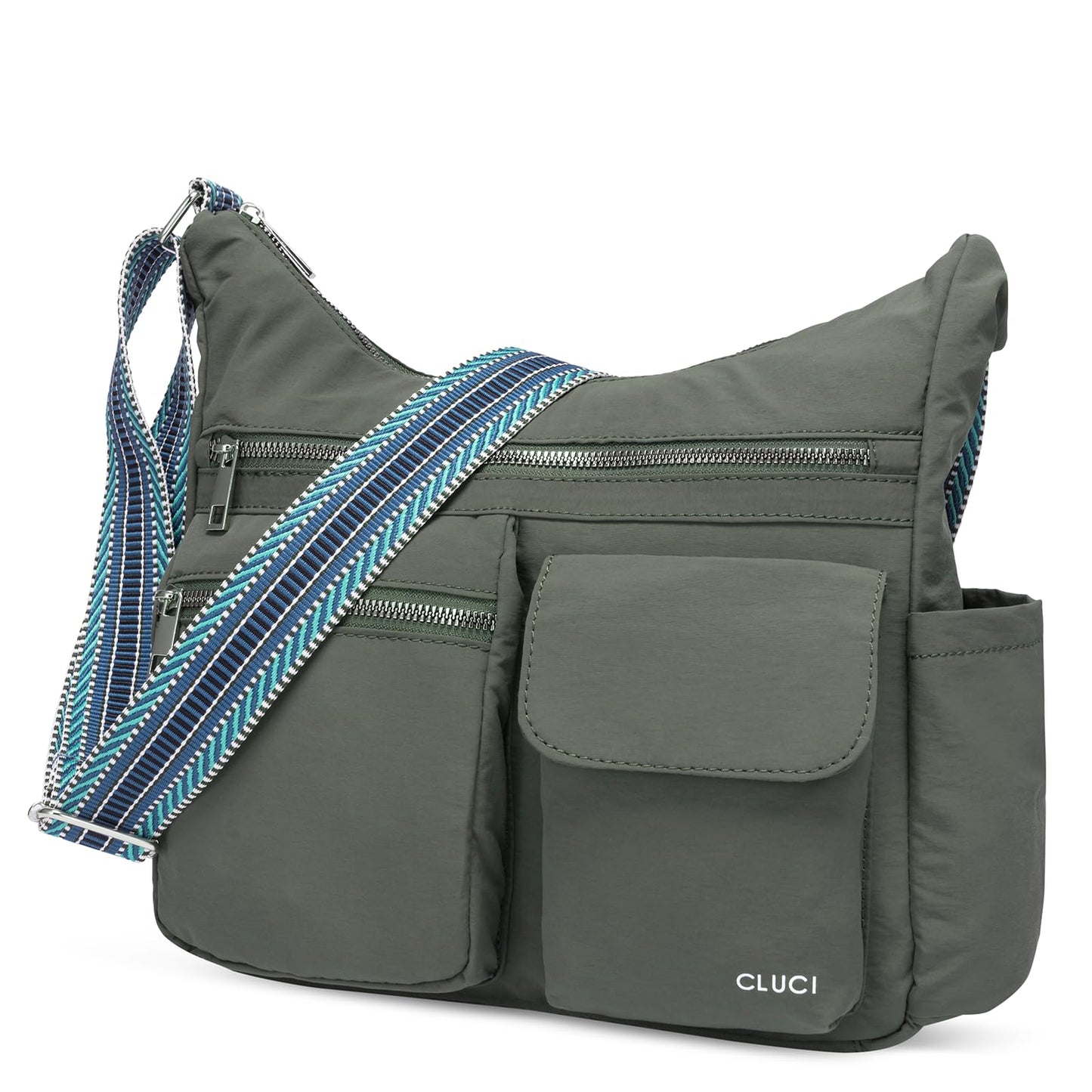 CLUCI Travel Purses for Women, Waterproof Nylon Crossbody Bags for Woman Trendy, Anti Theft Shoulder Handbags for Ladies