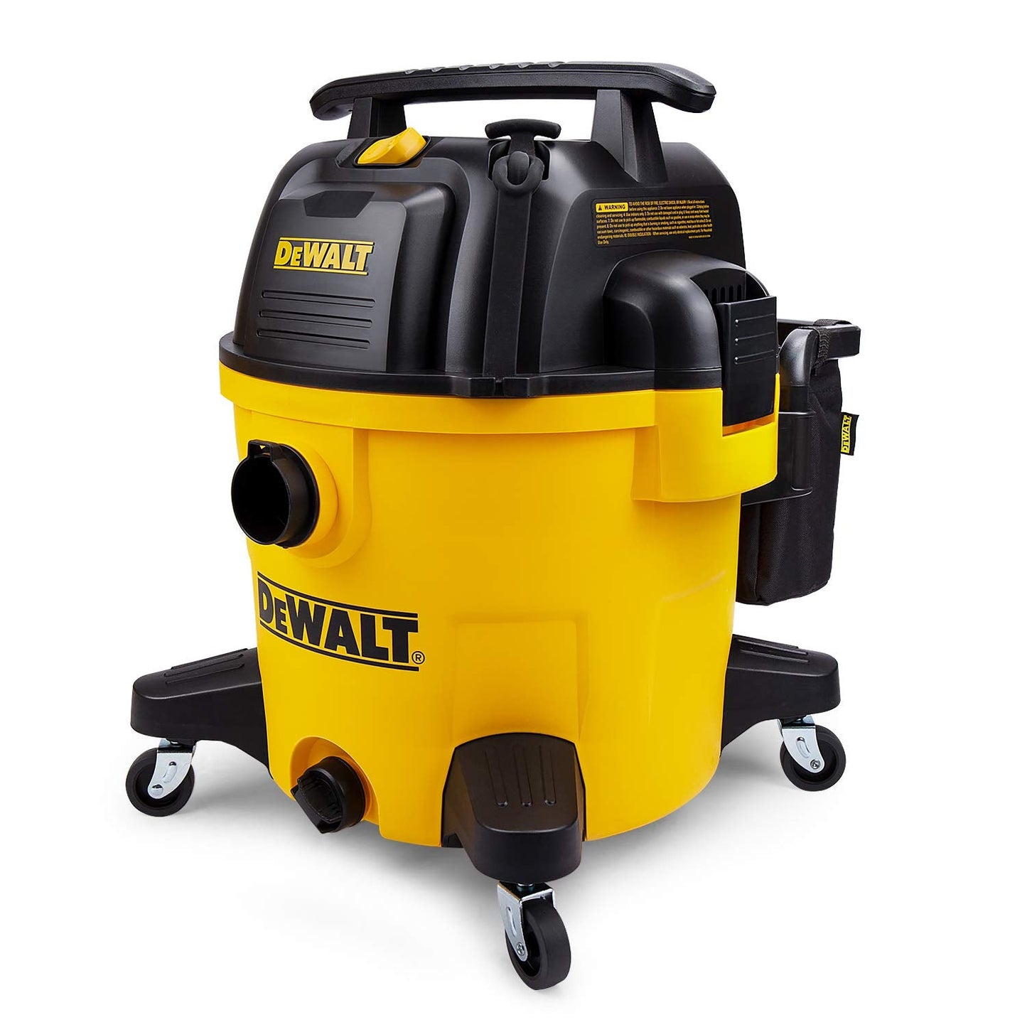 DEWALT Dust Separator with 6 Gallon Poly Tank, Yellow & DXV10P 10 Gallon Quiet Poly Wet Dry Vacuum Yellow