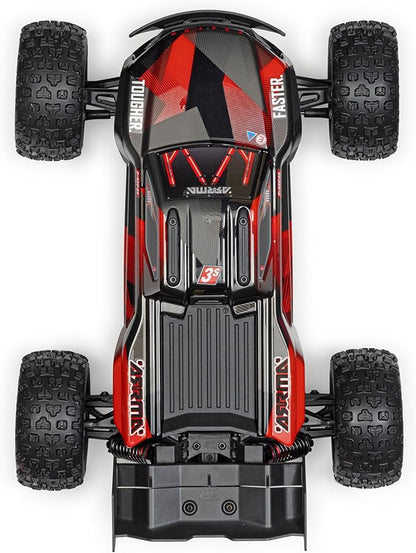 ARRMA 1/16 Mini Kraton 3S DSC 4X4 RTR Brushless Speed Truck Black/Red ARA2508T1
