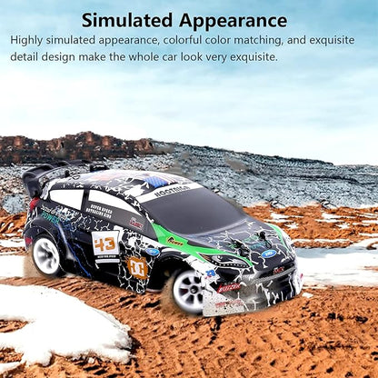 Wltoys K989 RC Drift Car 3pcs Upgraded 500mah Battery 1/28 RC Car 2.4G Remote Control Cars 4WD Tabletop Drift Rc Car 30km/h Mini Car for Kids Gifts