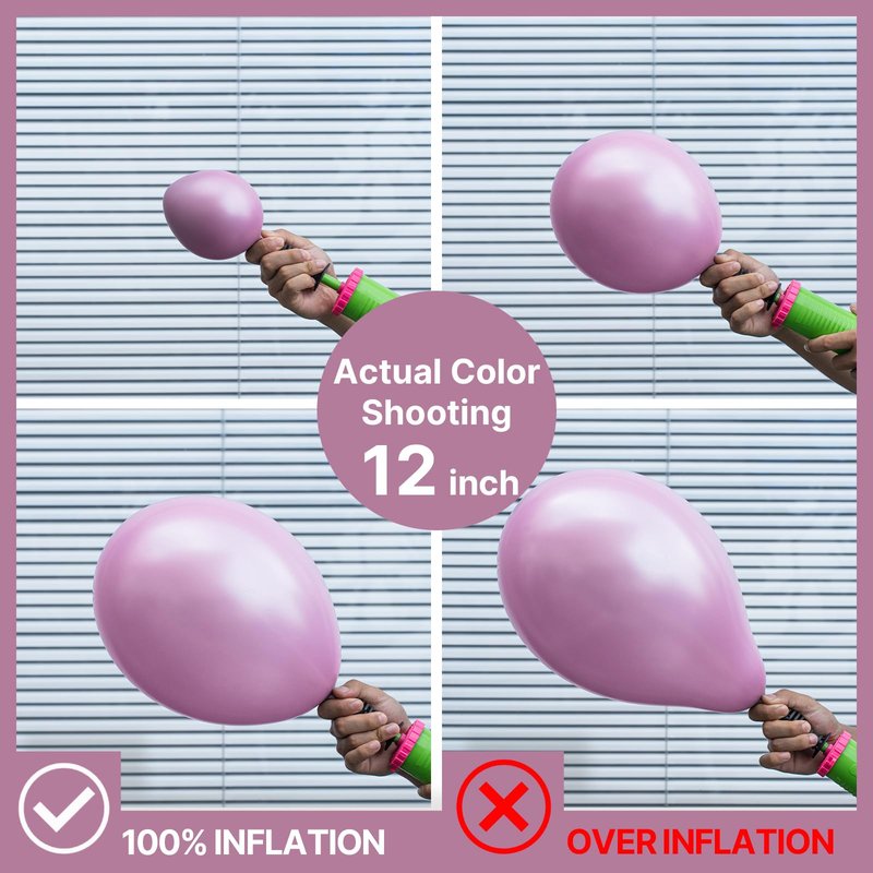 PartyWoo Metallic Pink Balloons 100pcs Different Sizes Pack of 18 12 10 5 Inch Chrome Pink Balloons for Graduation Wedding Girl Baby Shower Gender Reveal Birthday Princess Party Decorations Pink-G108