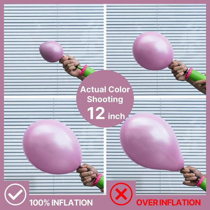 PartyWoo Metallic Pink Balloons 100pcs Different Sizes Pack of 18 12 10 5 Inch Chrome Pink Balloons for Graduation Wedding Girl Baby Shower Gender Reveal Birthday Princess Party Decorations Pink-G108