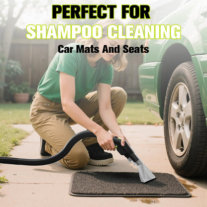 Yowmoft Extractor Vacuum Car Detailing, 4 Gallon Car shampooer Interior Cleaner, 5.5 Peak HP Wet Dry Upholstery Shampoo Vacuum Cleaner, 3 in 1 Carpet Extractor for Home/Shop (YDWM4-S)