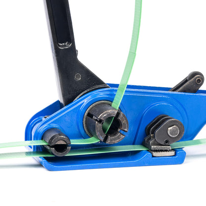 U.S. Solid Electric Strapping Machine Handheld Semi-Automatic Banding Tools for 1/2-3/4 in PP PET Straps 2×3000mah Battery Powered Automatic Strapping Banding Machine for Box Pallet