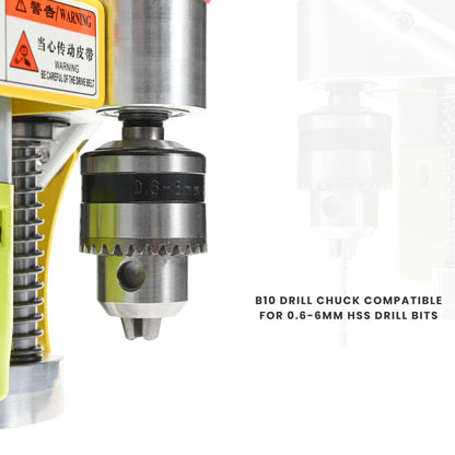Electric Mini Bench Top Drill Press, 7 Speed Drilling Machine w/ B10 Chuck for 0.6-6mm Bits, Mefape DIY Metal Woodworking Jewelry Drill Tool