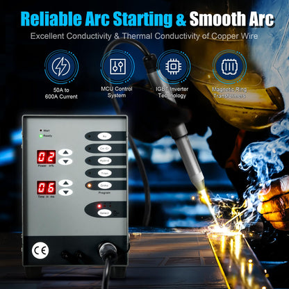 RibasuBB Automatic CNC Spot Welding Machine, Handheld Welding Machine Portable for Metal, 110v / 60hz Permanent Jewelry Welder kits Weldable Solid Gold, Aluminum, Titanium Welding