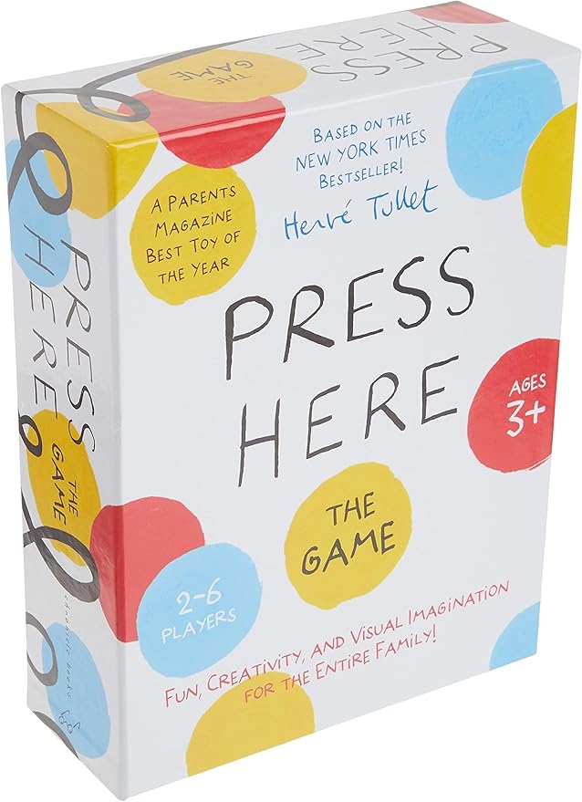 Hervé Tullet's Press Here Game (Art Games for Preschool Preschool Game Games for Children Ages 2-6)