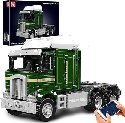 Mould King Tractor Truck Block Kits Model MOC Building Blocks Set to Build Gift for Age 14+/Adults Collections Enthusiasts(2060 Pieces with Motor/APP Remote Control)