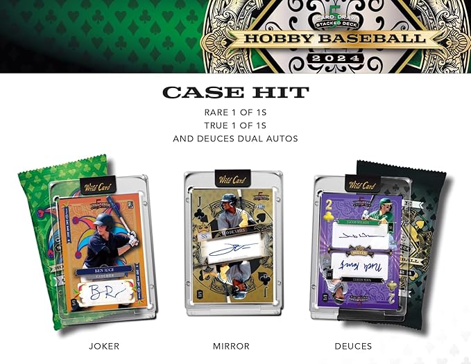 Wild Card 2024 5 Card Draw Stacked Deck Baseball Trading Card Box (5 Autographs Per Box)