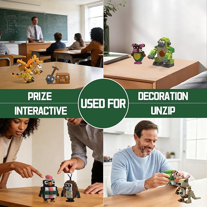 Italian Brain Rot Unique Cartoon Characters Building Blocks 9 in 1 Educational &amp Entertaining Gift Idea for Kids Teens &amp Adults