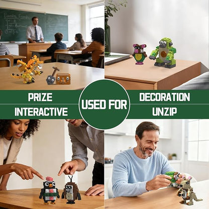 Italian Brain Rot Unique Cartoon Characters Building Blocks 9 in 1 Educational &amp Entertaining Gift Idea for Kids Teens &amp Adults